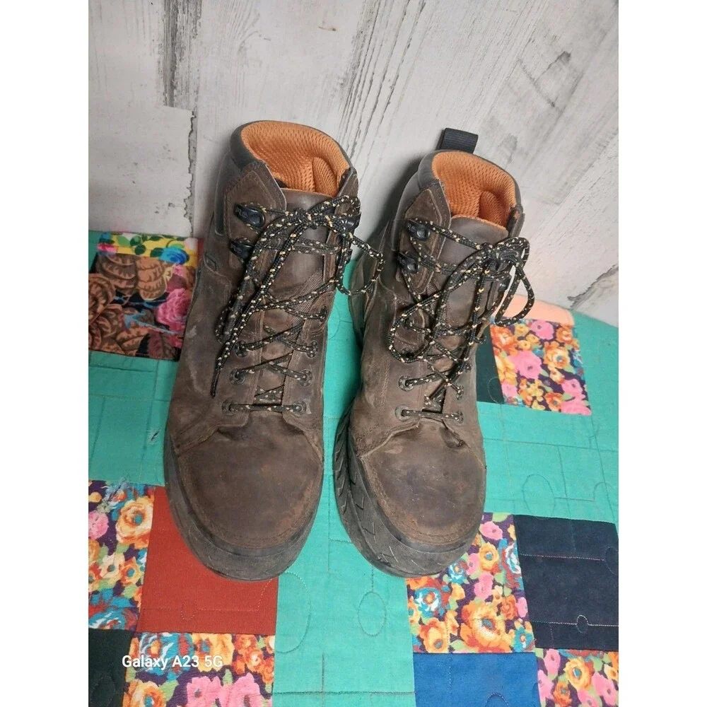 Timberland Pro Mens Summit 6” A225Q Brown Composite Toe Work Boots Size 8.5 M